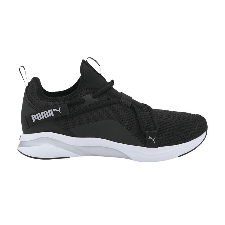 Puma Wmns Softride Rift Slip-On 'Black Metallic Silver' — Black/Metallic Silver