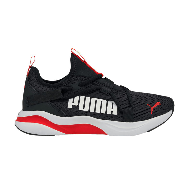 Puma SoftRide Rift Pop Big Kid 'Black High Risk Red' — Black/High Risk Red