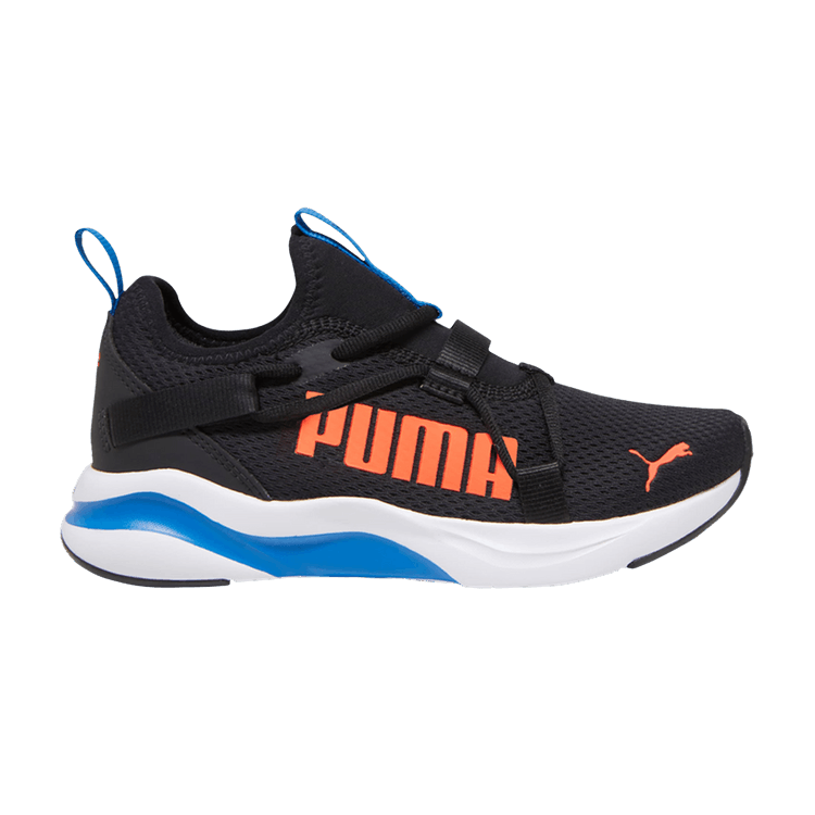 Puma SoftRide Rift Pop Big Kid 'Black Hot Heat' — Black/Hot Heat