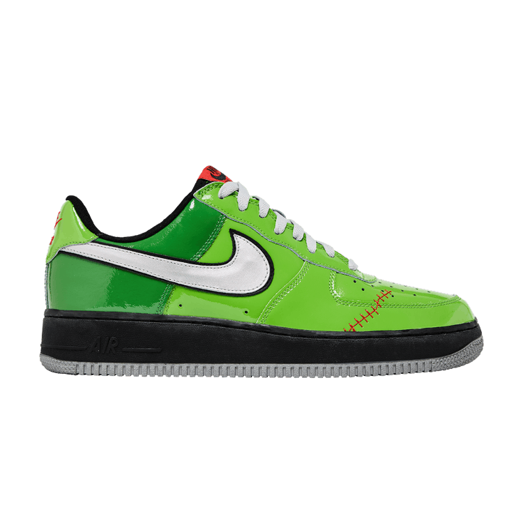 Nike Air Force 1 Premium 'Frankenstein' — Green Bean/Metallic Silver-Grass-Black