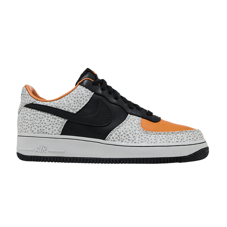 Nike Air Force 1 Low Supreme 'Safari' — Carrot/Black-Ntrl Grey-Mdm Gry