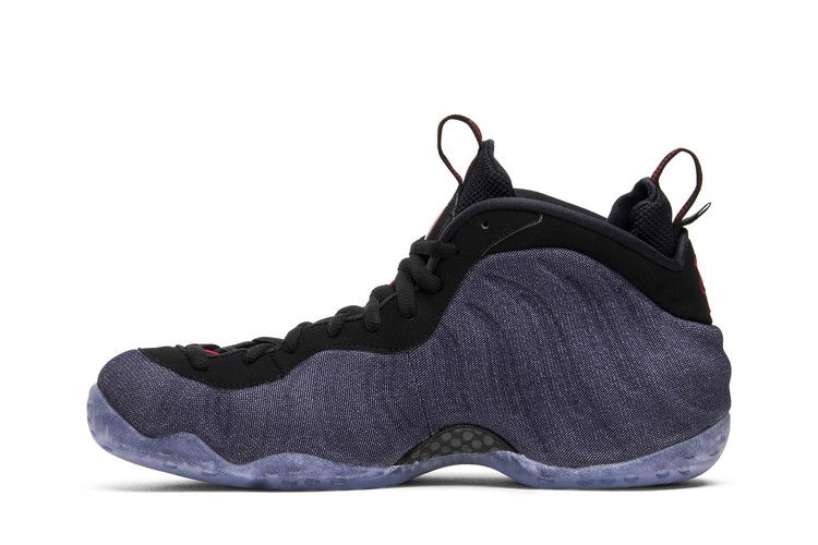 Nike Air Foamposite One 'Denim' — Obsidian/University Red-Black