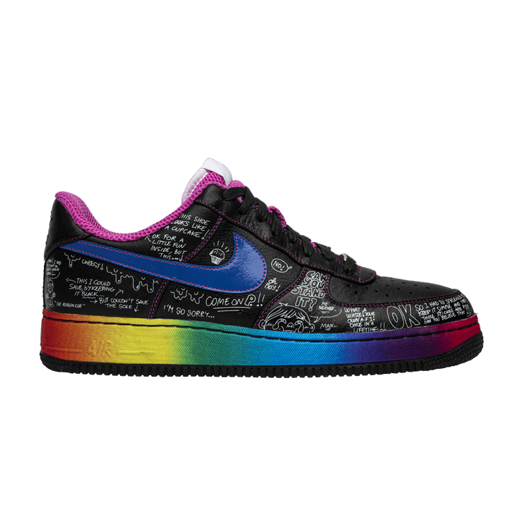 Colette x Nike Air Force 1 Low Supreme 'Busy P' — Black/Varsity Royal