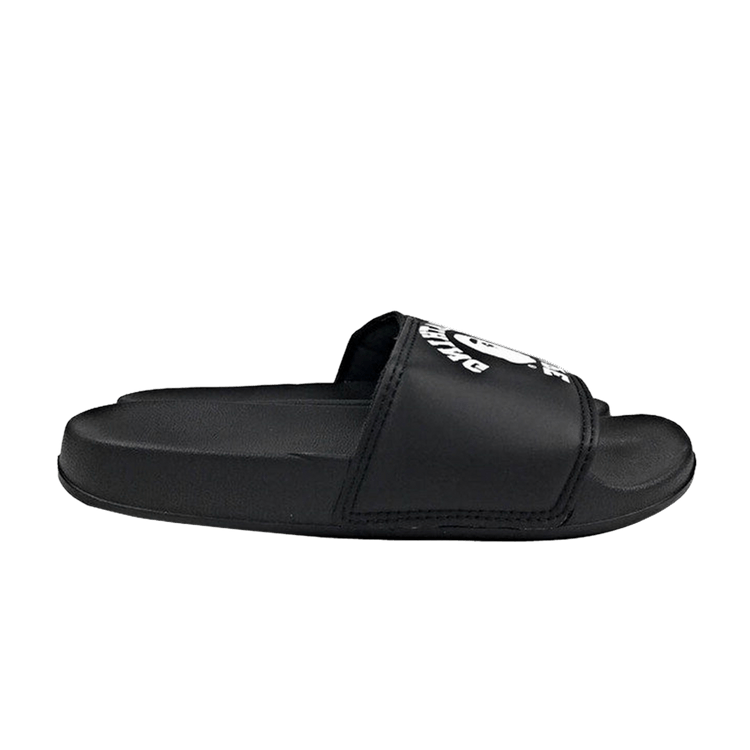 BAPE College Slide 'Black' — Black/White