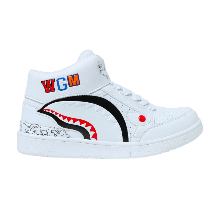 BAPE Shark Cloud Sta 'White' — White/White