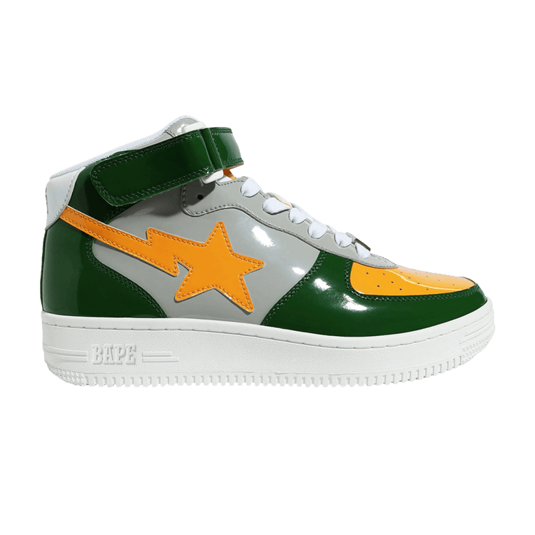 Bapesta Mid 'Green Yellow Grey' — Green