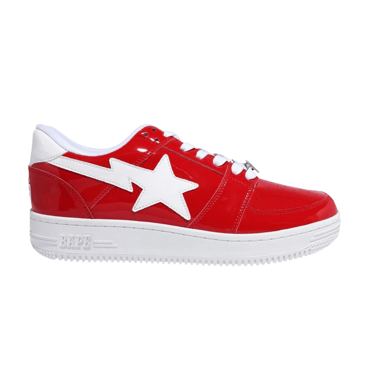 Bapesta Low M2 'Red' — Red/White