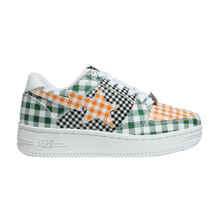 Wmns Bapesta Low 'Gingham Pack - Green' — Green
