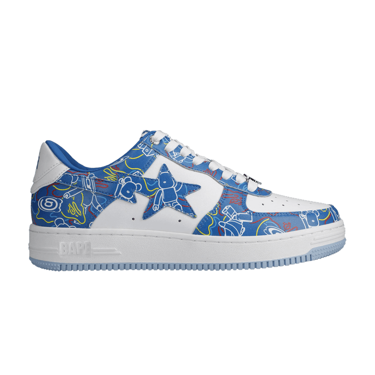 Medicom Toy x Bapesta Low M2 'Be@r Camo - Blue' — Blue