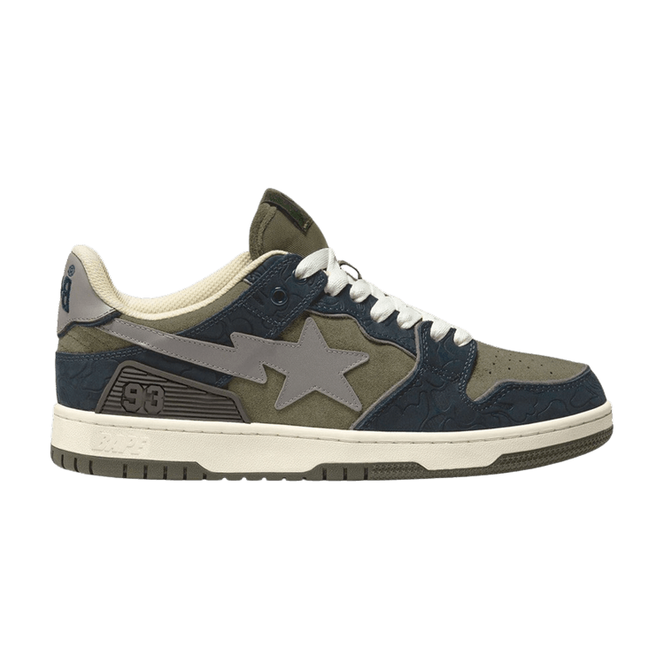 BAPE Sk8 Sta 'Army Green Dark Blue' — Army Green/Dark Blue