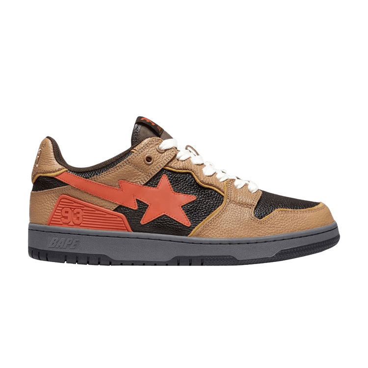 BAPE Wmns Sk8 Sta 'Black Orange' — Black
