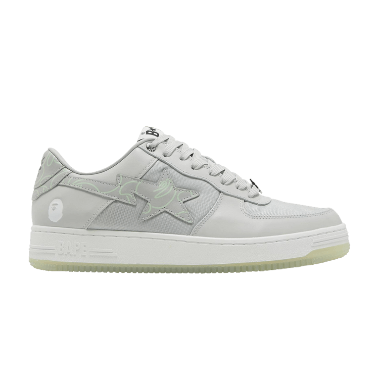 Wmns Bapesta 'Text Code Camo - Grey' — Grey