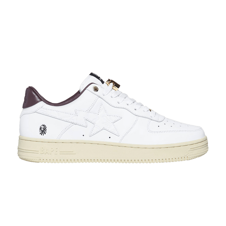 BAPE BLACK x Bapesta 'White Maroon Green' — White