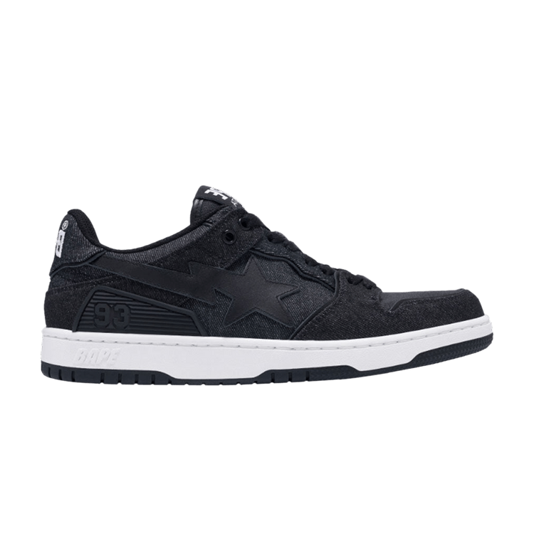 BAPE Sk8 Sta 'Black Denim' — Black