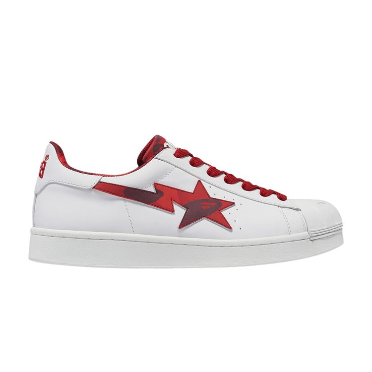 BAPE Skullsta M1 'White Red' — Red
