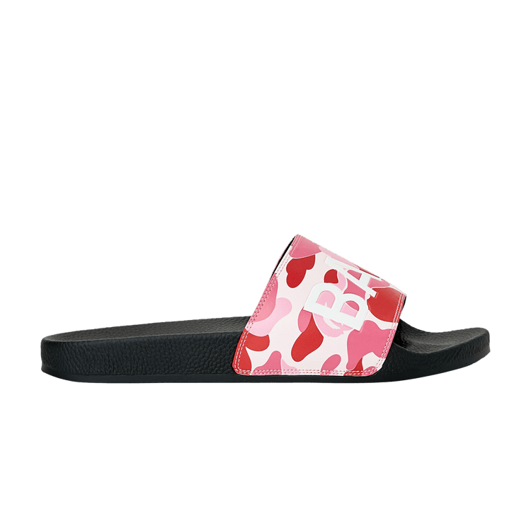 BAPE ABC Camo Slide 'Pink Text' — Pink