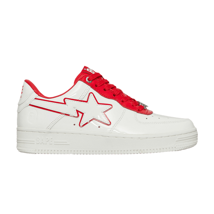 Wmns Bapesta #8 M1 'White Red' — White/Red