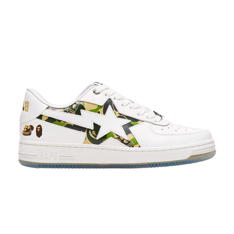 Bored Ape Yacht Club x Bapesta 2 'White Green Camo' — White
