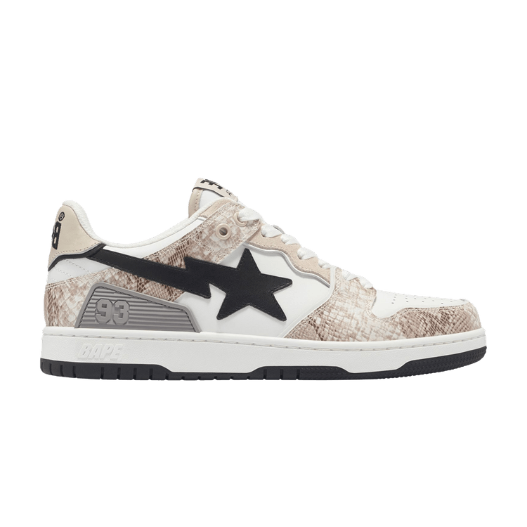 BAPE Wmns Sk8 Sta #1 'Beige Snakeskin' — Beige