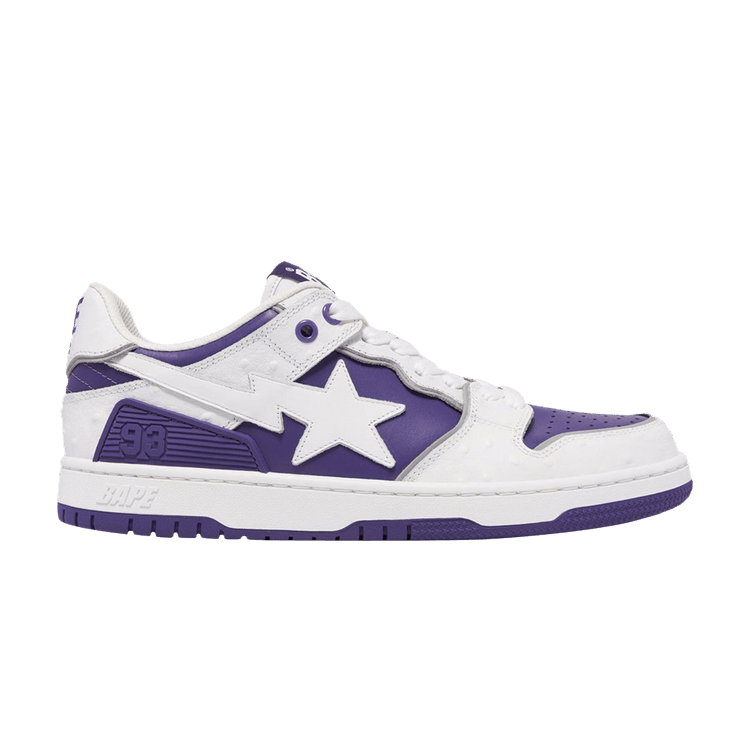 BAPE Sk8 Sta #1 'Faux Ostrich Leather Pack - Purple' — Purple