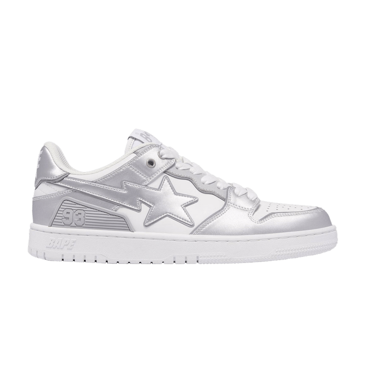 BAPE Sk8 Sta #4 'Silver White' — White