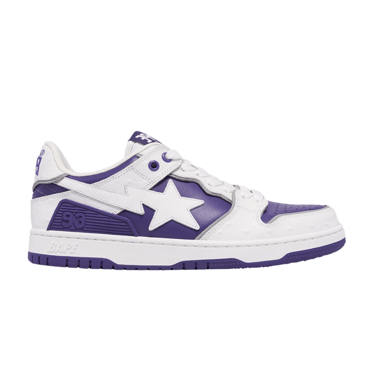 BAPE Wmns Sk8 Sta #1 'Faux Ostrich Leather Pack - Purple' — Purple