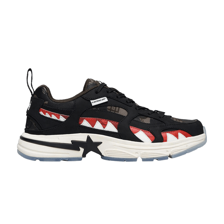 BAPE CLOT x Shark Sta 'Black' — Black/White