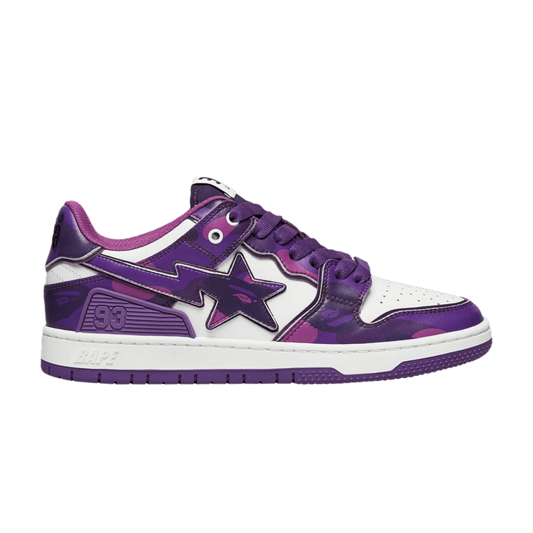BAPE Wmns Sk8 Sta #1 'Color Camo Pack - Purple' — Purple