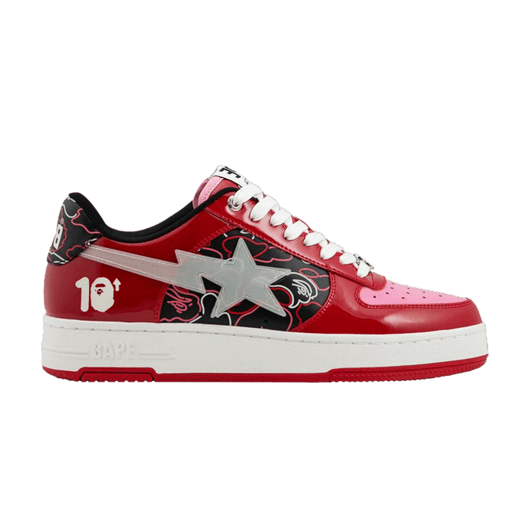 88Rising x Bapesta #2 'Glow In The Dark Pack - Red' — Red