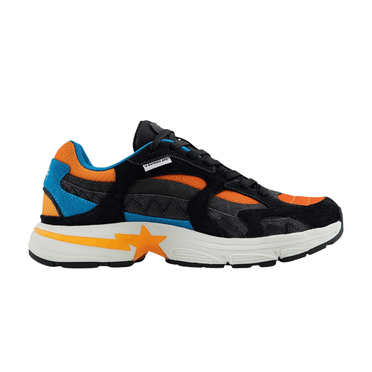 BAPE Shark Sta #2 'Black Orange Blue' — Black
