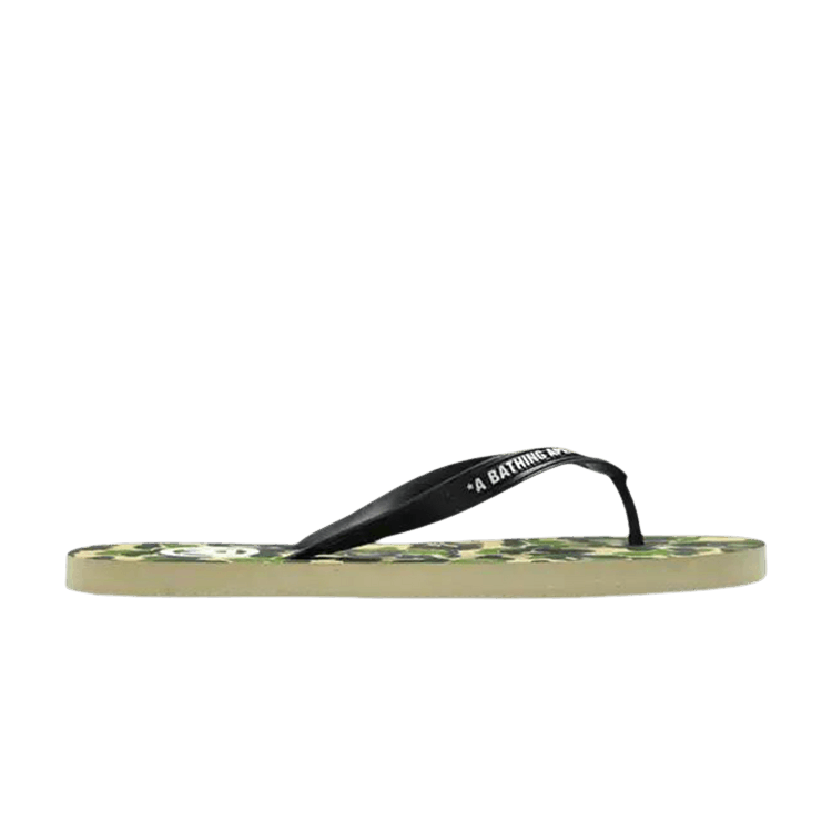 BAPE ABC Camo Beach Sandal 'Green' — Green
