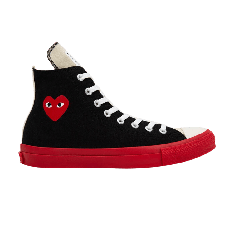 Comme des Garçons Play x Converse Chuck Taylor All Star High 'Black Red' — Black/Red/Egret