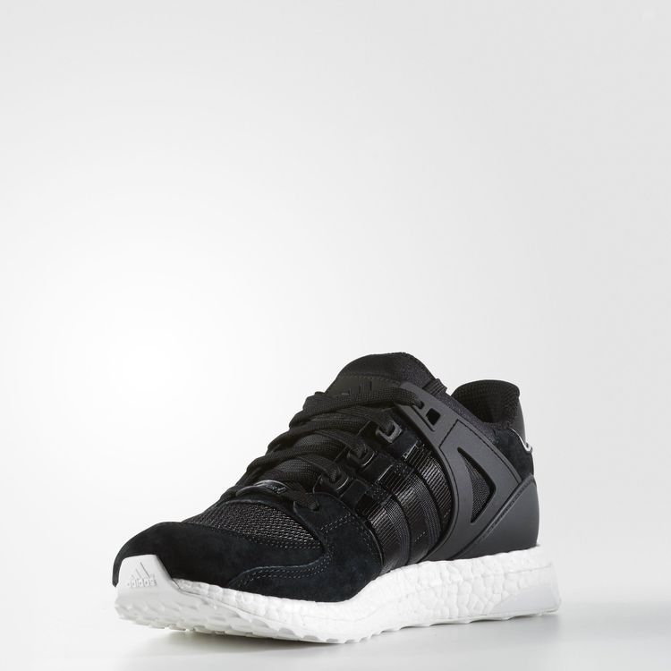 Adidas EQT Support 93/16 'Black' — Core Black/Core Black/Vintage White