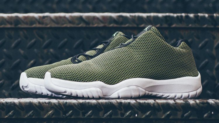 Air Jordan Future Low 'Olive' — Olive/Black/White/Light Poison Green