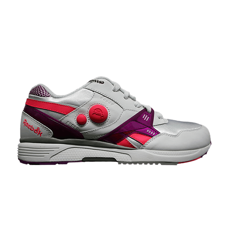 Reebok Pump Running Dual 'White Bright Purple Laser Pink' — White/Bright Purple/Laser Pink/Grey
