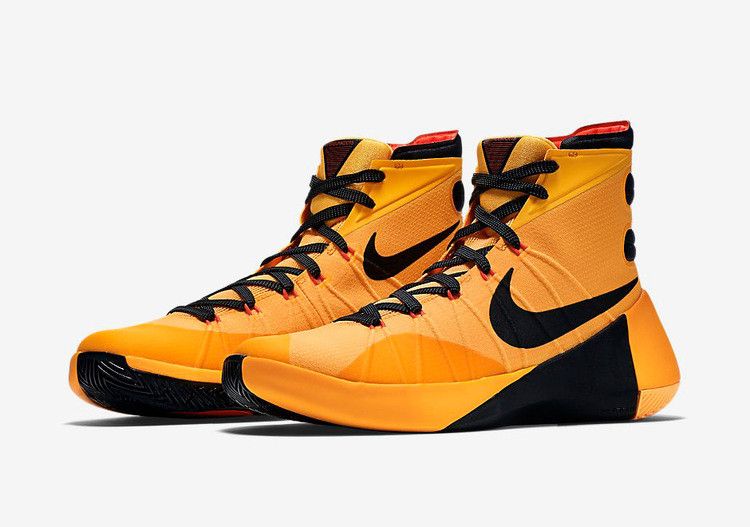 Nike Hyperdunk 2015 'Bruce Lee' — LASER ORNG/BLACK-BRHGT CRMSN
