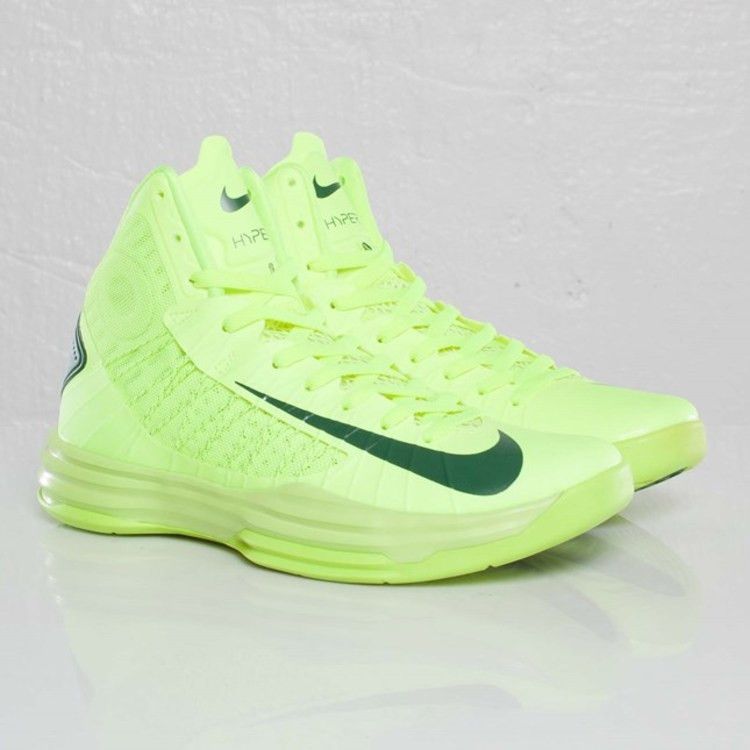 Nike Lunar Hyperdunk+ 2012 — Volt/Gorge Green