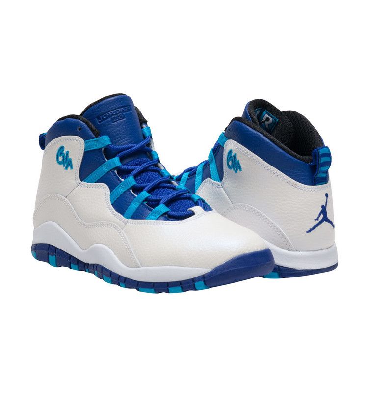 Air Jordan 10 Retro PS 'Charlotte Hornets' — White/Concord Blue/Purple
