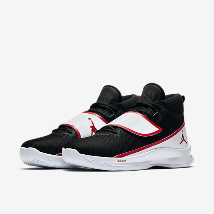 Air Jordan Super.Fly 5 PO — Black/White-Gym Red
