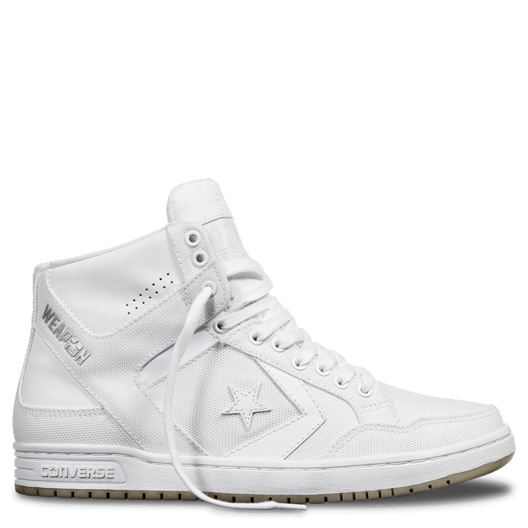 Converse Weapon Mid 'Triple Whilte' — White/White/White