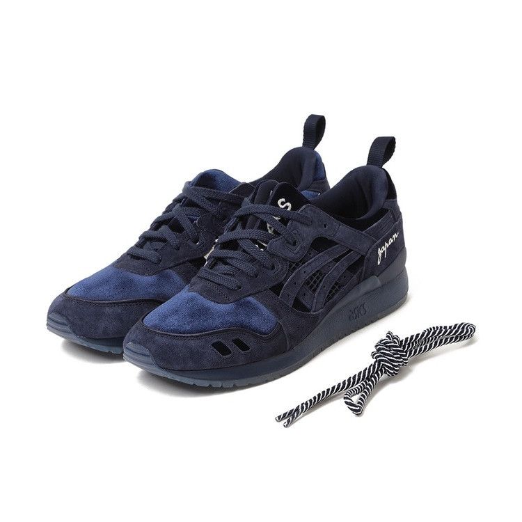 Mita Sneakers x Beams x ASICS Gel Lyte 3 'Navy Souvenir Jacket' — Navy/White