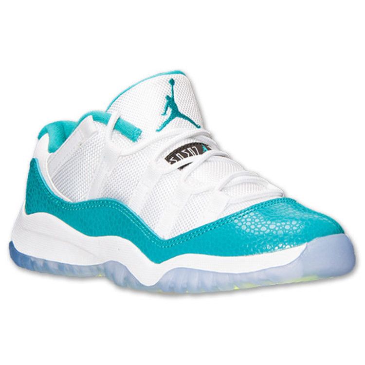 Air Jordan 11 Retro Low GP 'Aqua Safari' — White / Turbo Green-Volt Ice-Blk