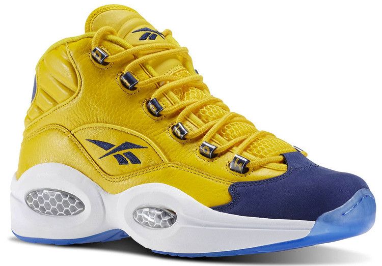Reebok Question Mid 'All Star' — Yellow/Navy