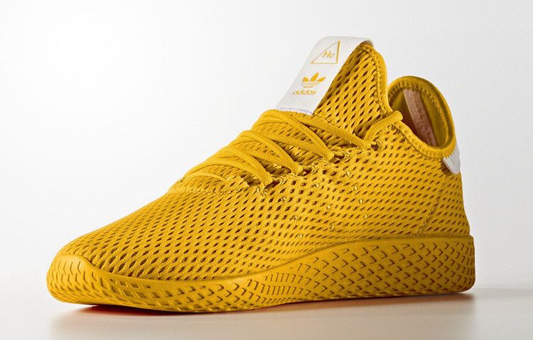 Pharrell x adidas Tennis Hu 'Solid Gold' — Gold Solid/Gold Solid/Footwear White
