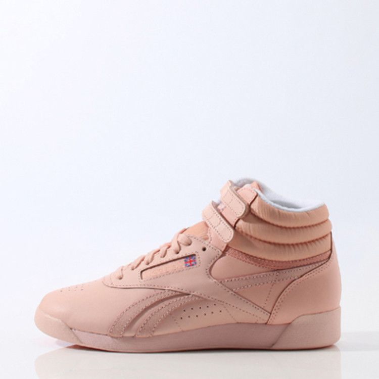 Reebok Freestyle Hi Spirit Coral Glow — Coral Glow / White