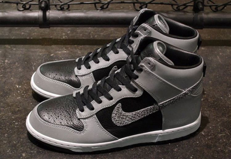 Nike Dunk Prm Hi Sp 'Cocoa Snake' — white/black-reflect silver (2)
