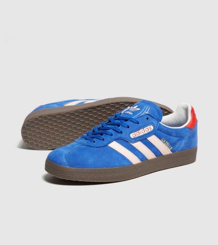 size? x adidas Gazelle Super 'London to Manchester' — Royal Blue