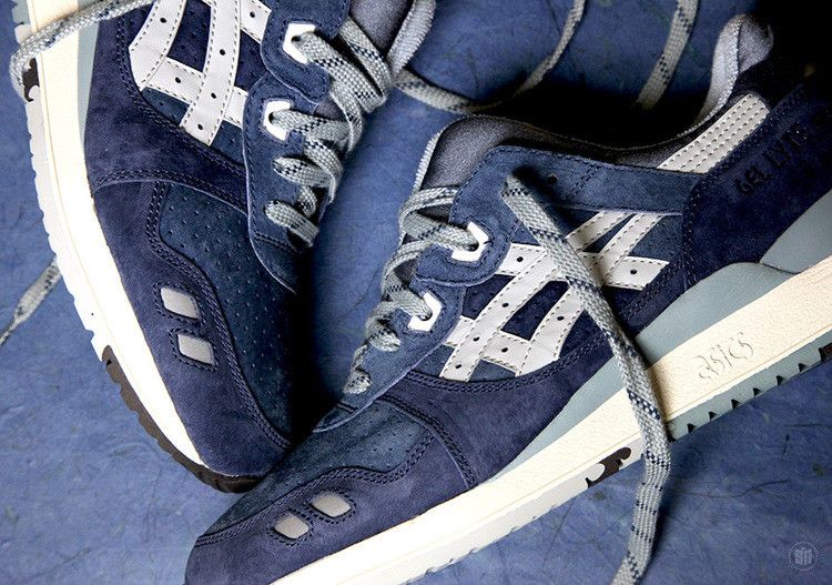 J Crew x ASICS Gel Lyte 3 'Blue Ribbon' — Navy/Grey