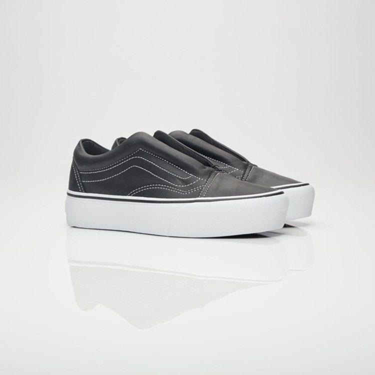 Karl Lagerfeld x Vans Old Skool Laceless Platform — Black