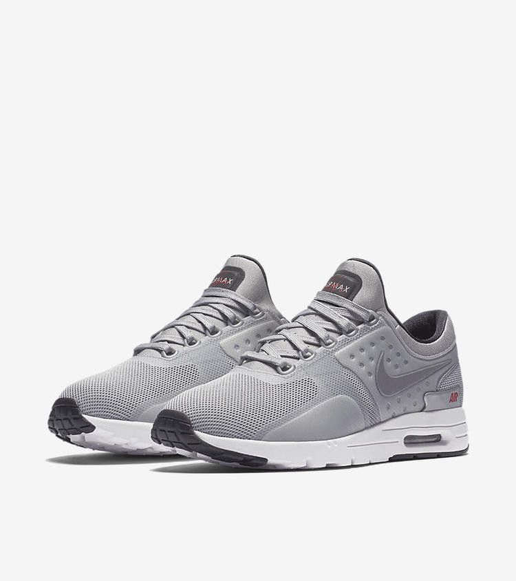 Nike Wmns Air Max Zero QS 'Silver Bullet' — Metallic Silver/Metallic Silver-University Red